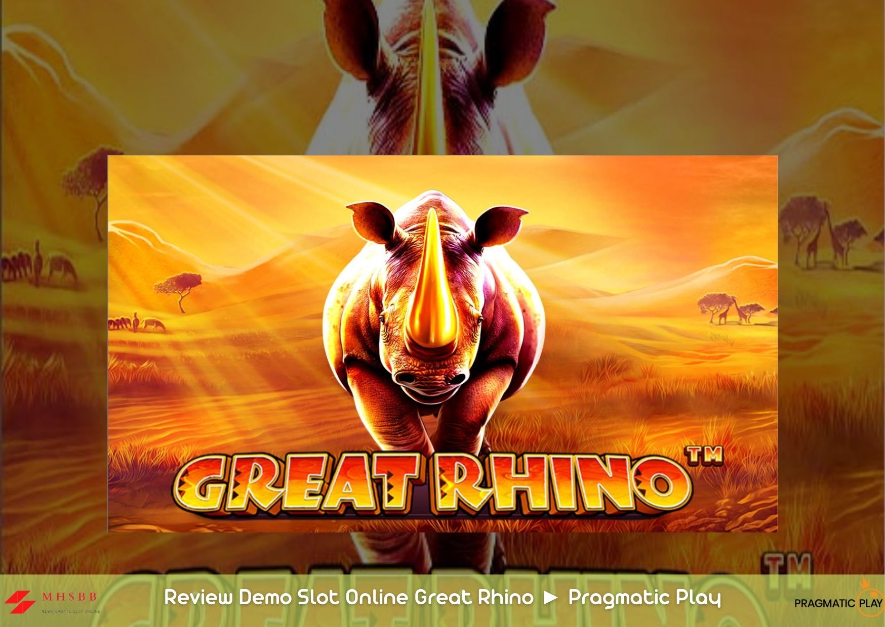 Review Demo Slot Online Great Rhino ► Pragmatic Play